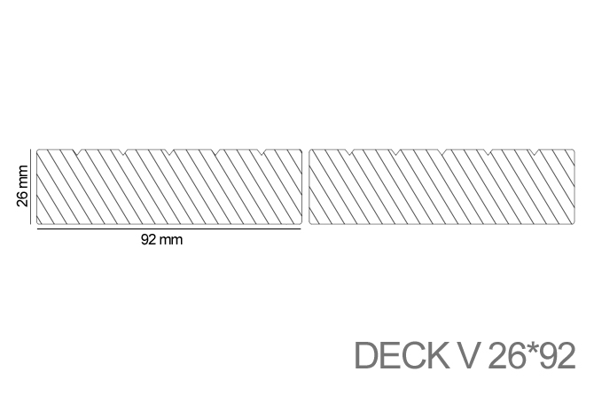 decking profile thermowood pine wood board timber out door