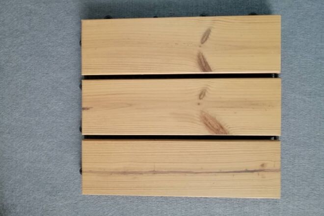 Decking tile wood