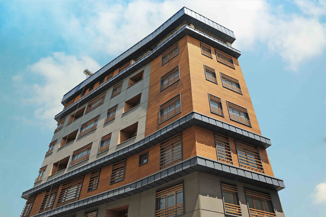 Sauna wood cladding thermo interior treated wood