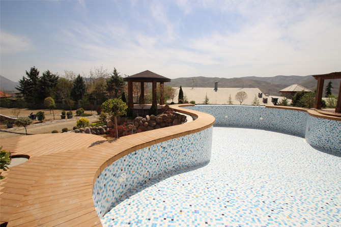 Decking cladding thermo treated wood