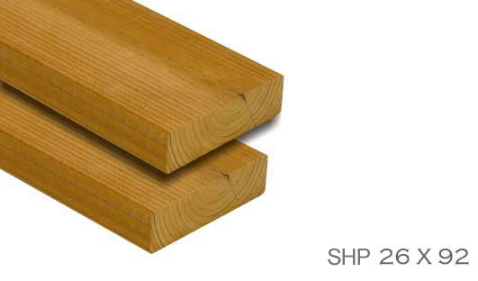 Decking cladding thermo treated wood