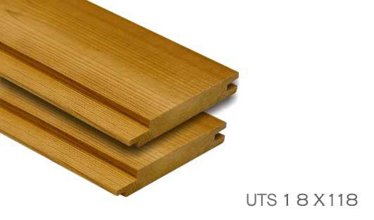 Sauna wood cladding thermo interior treated wood
